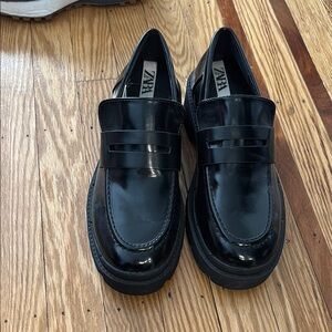 Zara Black Loafers